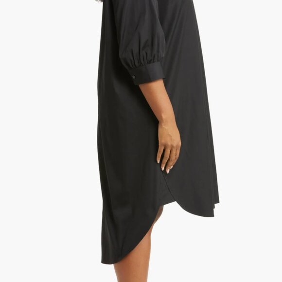 NORDSTROM Oversize Cotton Poplin Midi Dress (PLUS) - Picture 3 of 3